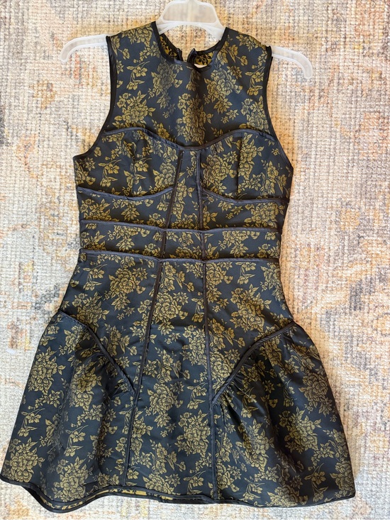 Petal & Pup Dresses & Skirts - Petal & Pup Black and Gold Floral Dress